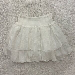 White Ruffle Skirt